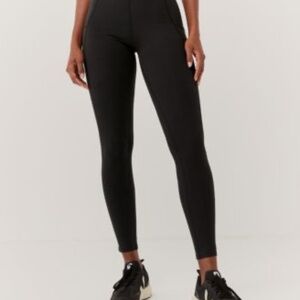 Pact purefit pocket leggings organic cotton black womens size small
